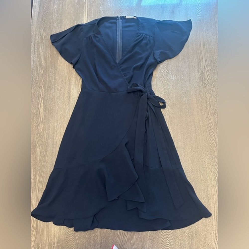 ALTARD STATE NAVY WRAP DRESS - Size Small SKU:495